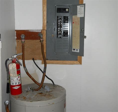 hot water heater electrical box height|water heater electrical panel width.